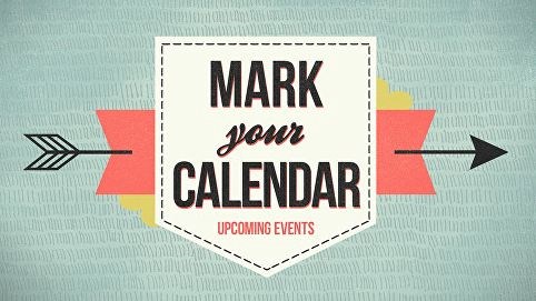Mark your Calendar